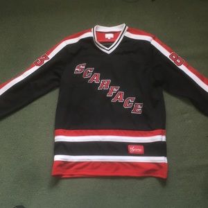 supreme scarface hockey jersey white